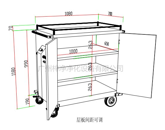 無菌物品運送車、回收車、下送車、電動運送車、密封車設(shè)計圖